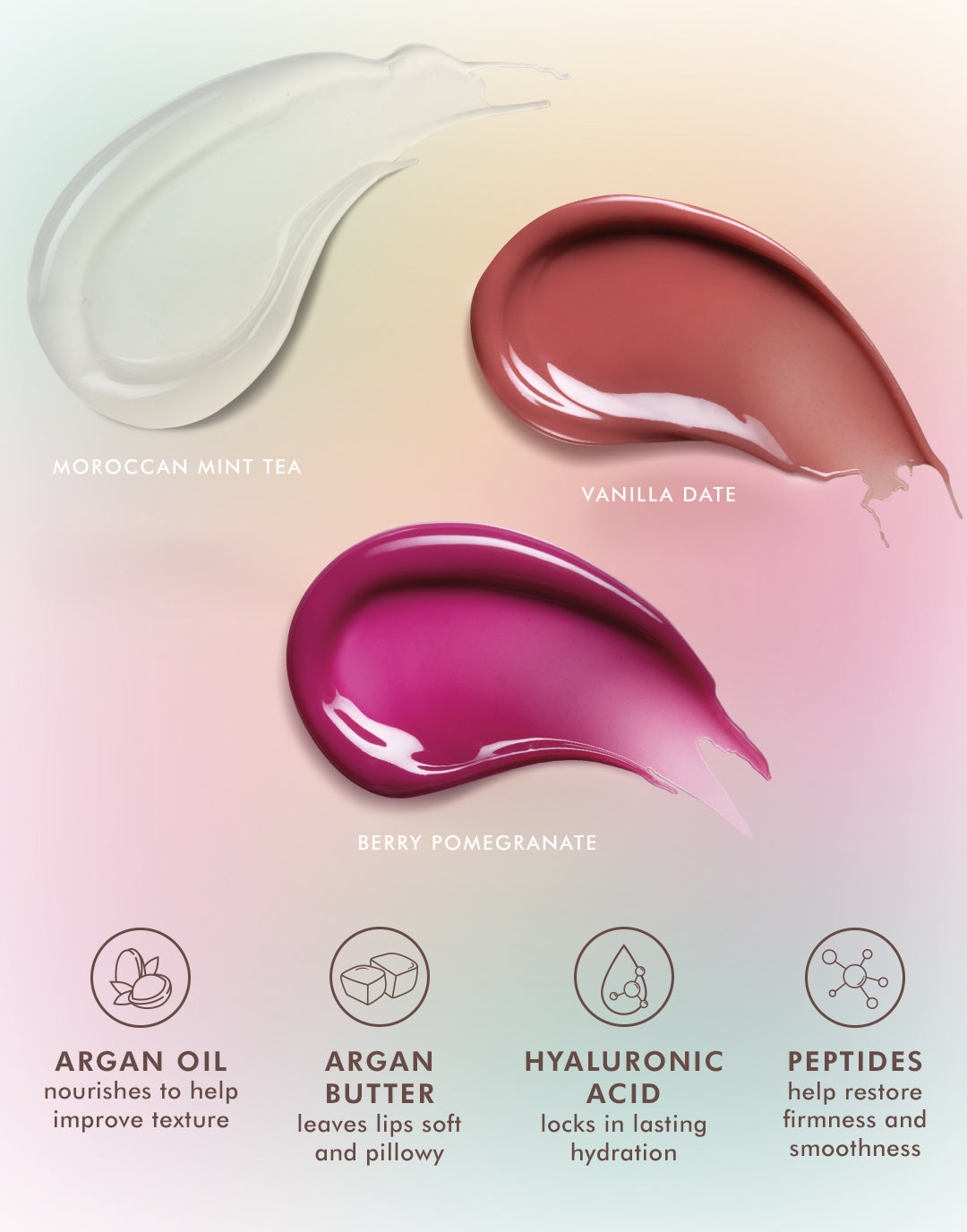 Σετ 3 Lip Balms της Moroccanoil