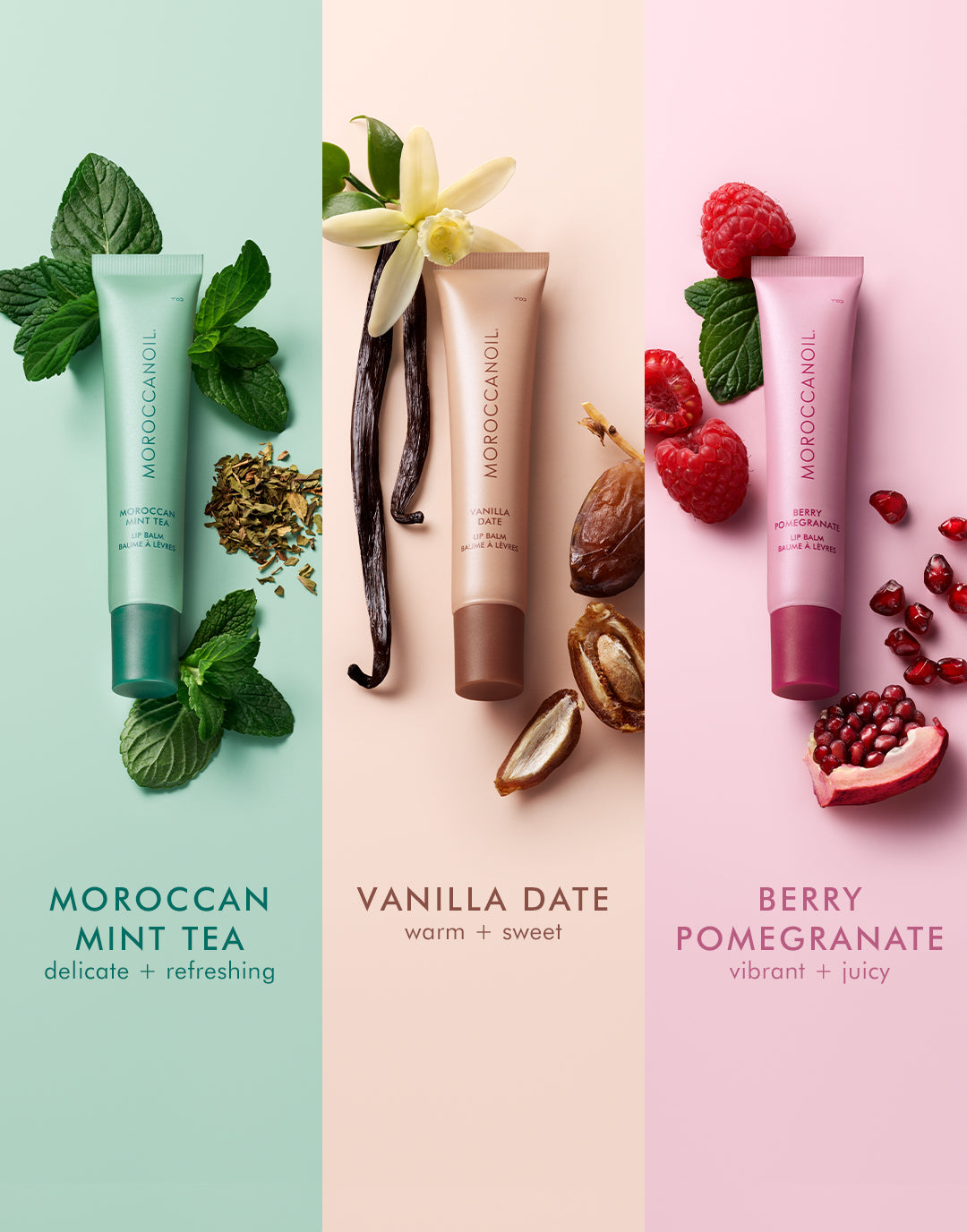 Σετ 3 Lip Balms της Moroccanoil