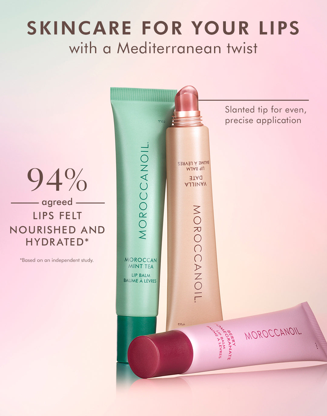 Σετ 3 Lip Balms της Moroccanoil